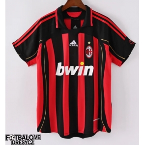 AC Milan 2006-2007 Retro Domácí Dres Krátký Rukáv